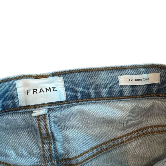 FRAME LE JANE CROP ROSSUM RIPS JEAN 25 - Picture 3 of 5